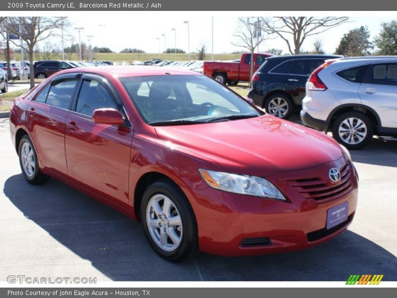 Barcelona Red Metallic / Ash 2009 Toyota Camry LE