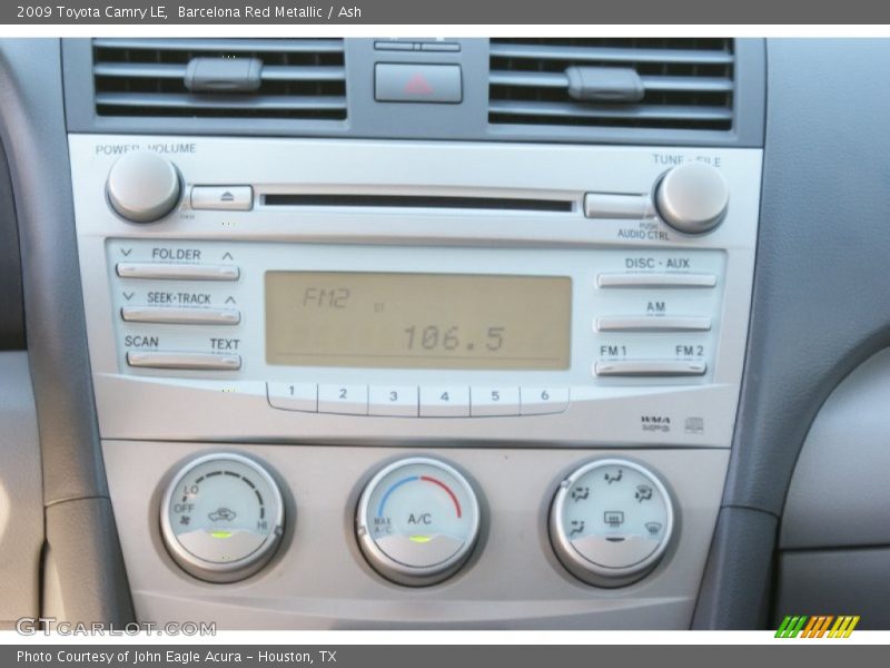 Barcelona Red Metallic / Ash 2009 Toyota Camry LE