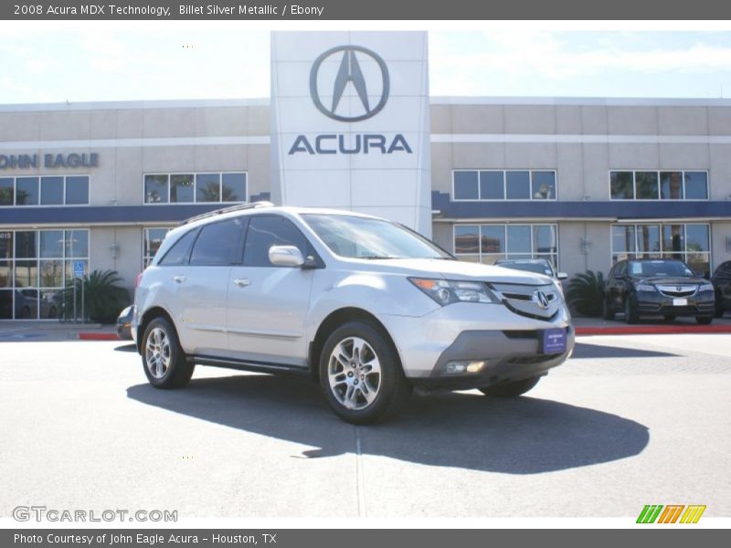 Billet Silver Metallic / Ebony 2008 Acura MDX Technology