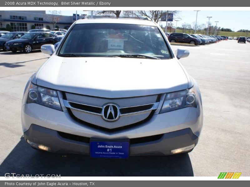 Billet Silver Metallic / Ebony 2008 Acura MDX Technology