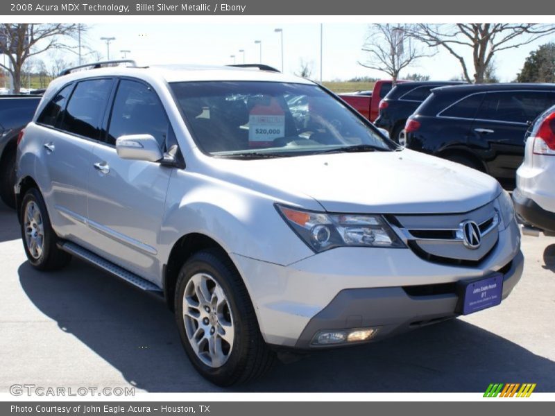 Billet Silver Metallic / Ebony 2008 Acura MDX Technology