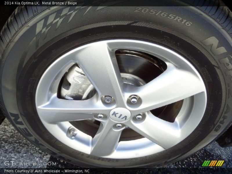 Metal Bronze / Beige 2014 Kia Optima LX