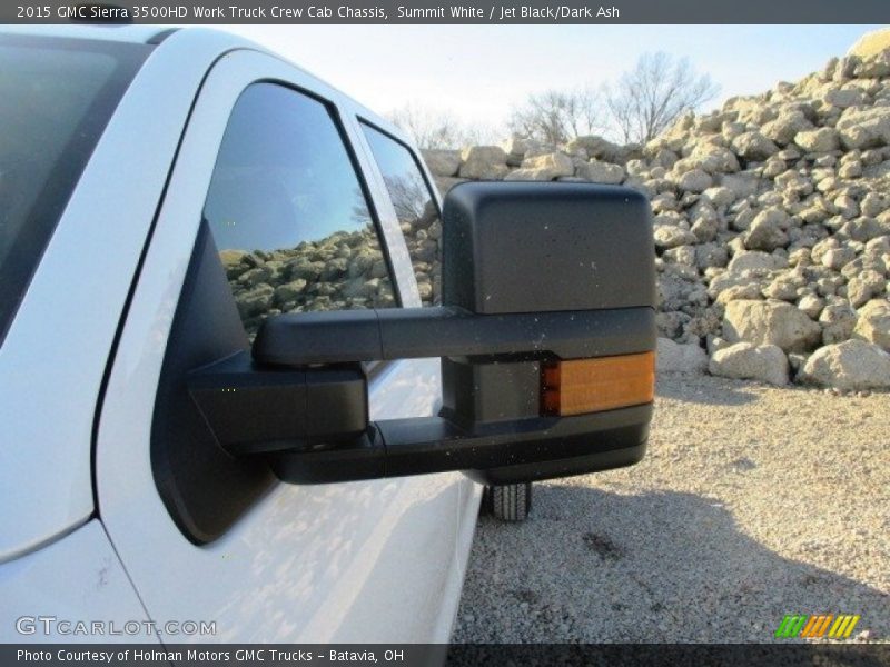 Summit White / Jet Black/Dark Ash 2015 GMC Sierra 3500HD Work Truck Crew Cab Chassis
