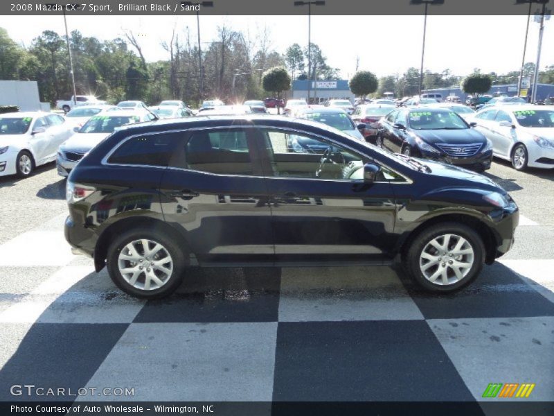 Brilliant Black / Sand 2008 Mazda CX-7 Sport