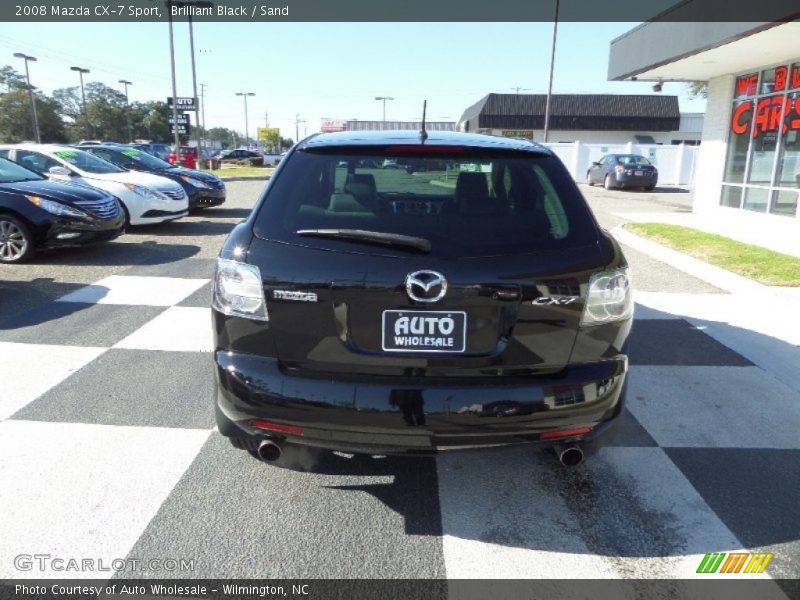 Brilliant Black / Sand 2008 Mazda CX-7 Sport