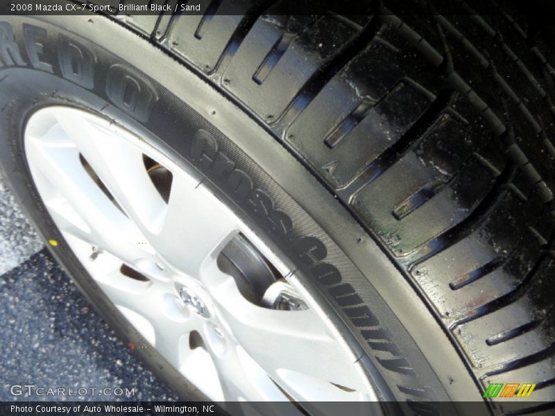Brilliant Black / Sand 2008 Mazda CX-7 Sport