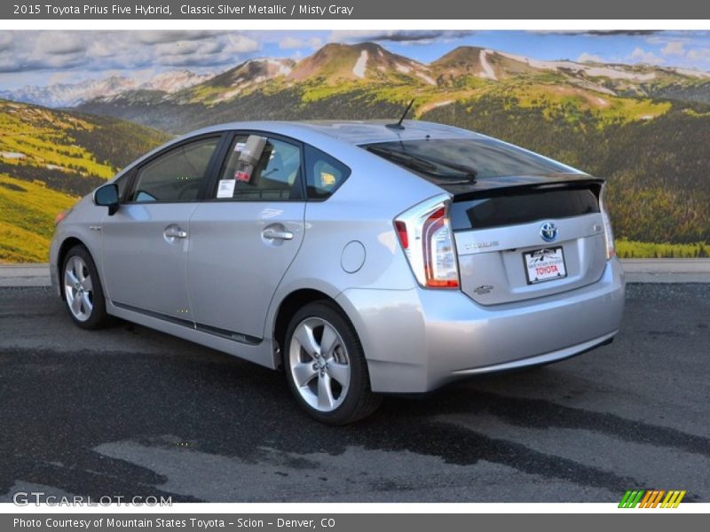 Classic Silver Metallic / Misty Gray 2015 Toyota Prius Five Hybrid