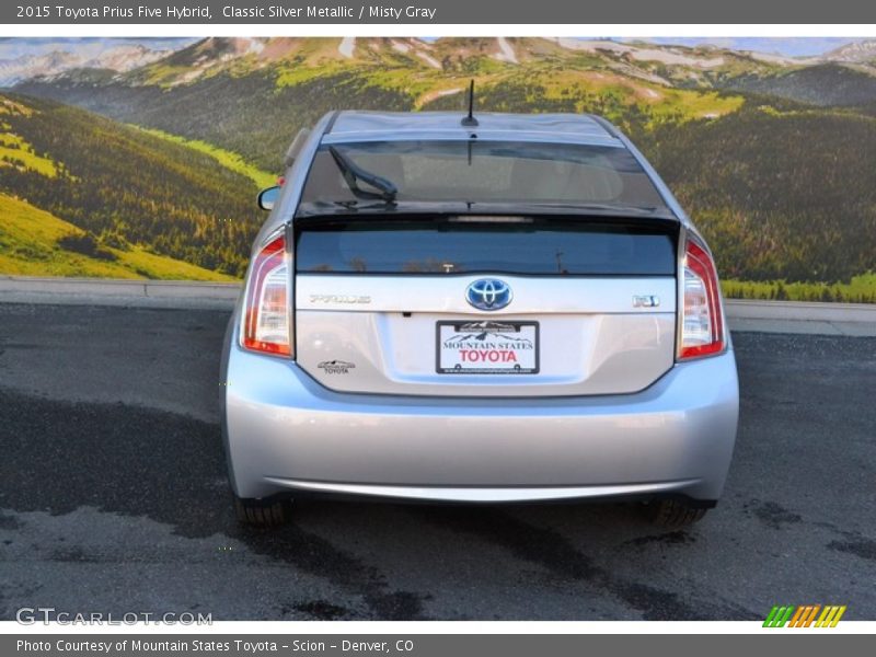 Classic Silver Metallic / Misty Gray 2015 Toyota Prius Five Hybrid