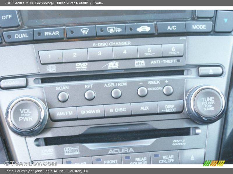 Billet Silver Metallic / Ebony 2008 Acura MDX Technology