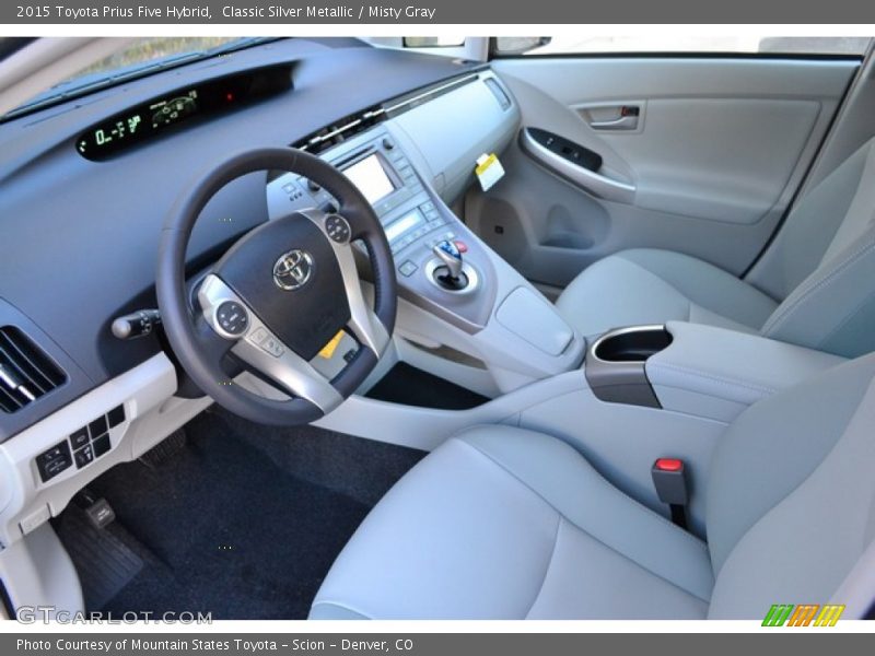 Classic Silver Metallic / Misty Gray 2015 Toyota Prius Five Hybrid