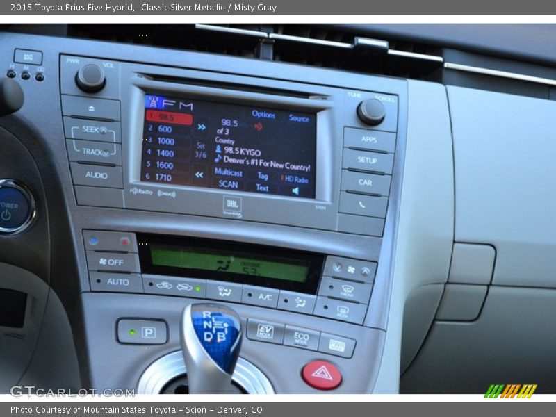 Classic Silver Metallic / Misty Gray 2015 Toyota Prius Five Hybrid