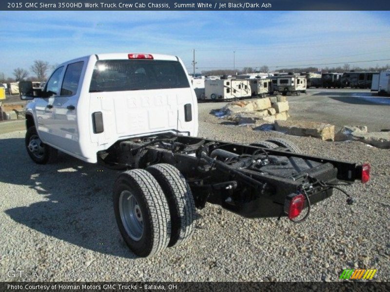 Summit White / Jet Black/Dark Ash 2015 GMC Sierra 3500HD Work Truck Crew Cab Chassis
