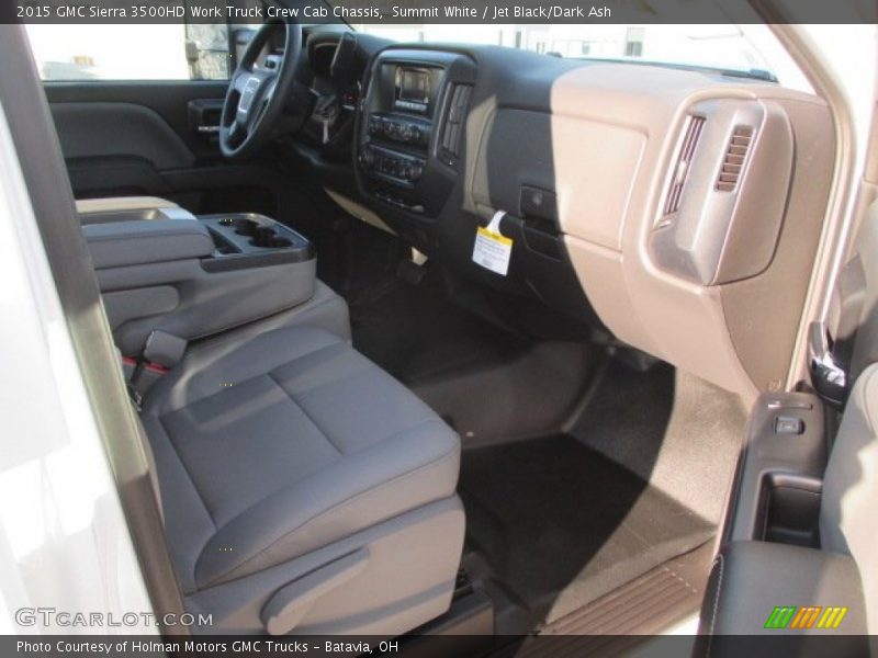 Summit White / Jet Black/Dark Ash 2015 GMC Sierra 3500HD Work Truck Crew Cab Chassis