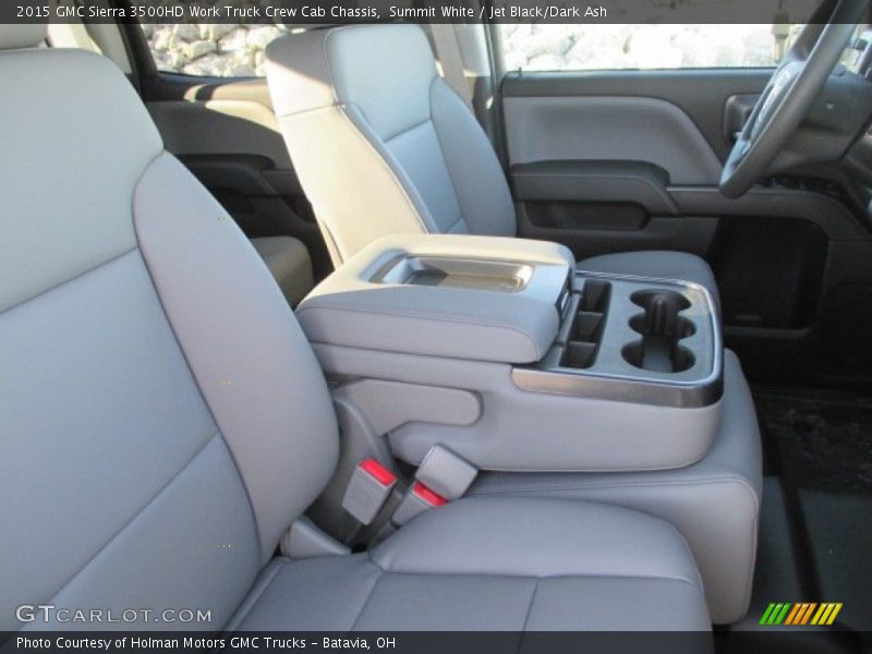 Summit White / Jet Black/Dark Ash 2015 GMC Sierra 3500HD Work Truck Crew Cab Chassis