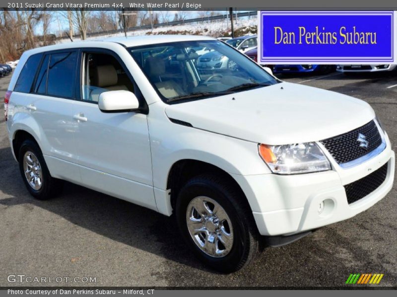 White Water Pearl / Beige 2011 Suzuki Grand Vitara Premium 4x4