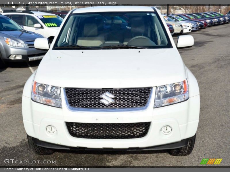 White Water Pearl / Beige 2011 Suzuki Grand Vitara Premium 4x4