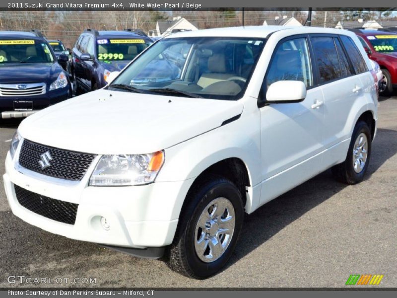 White Water Pearl / Beige 2011 Suzuki Grand Vitara Premium 4x4