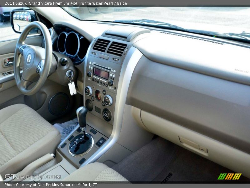 White Water Pearl / Beige 2011 Suzuki Grand Vitara Premium 4x4