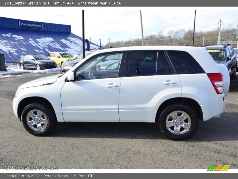 White Water Pearl / Beige 2011 Suzuki Grand Vitara Premium 4x4