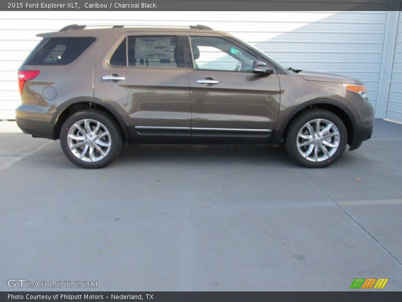 Caribou / Charcoal Black 2015 Ford Explorer XLT