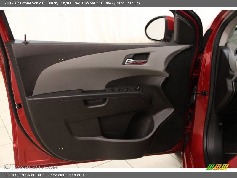 Crystal Red Tintcoat / Jet Black/Dark Titanium 2012 Chevrolet Sonic LT Hatch