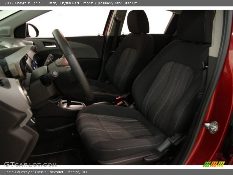 Crystal Red Tintcoat / Jet Black/Dark Titanium 2012 Chevrolet Sonic LT Hatch