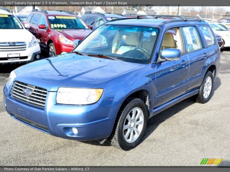 Newport Blue Pearl / Desert Beige 2007 Subaru Forester 2.5 X Premium