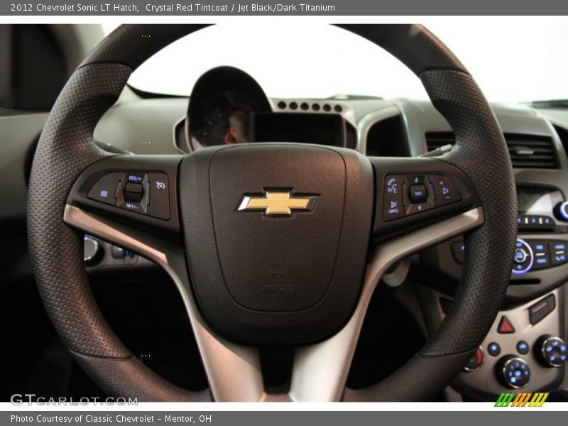 Crystal Red Tintcoat / Jet Black/Dark Titanium 2012 Chevrolet Sonic LT Hatch