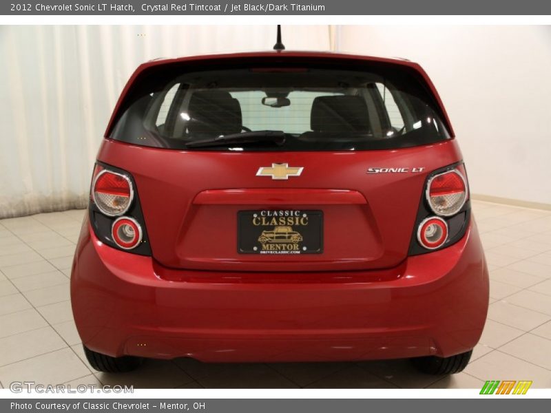 Crystal Red Tintcoat / Jet Black/Dark Titanium 2012 Chevrolet Sonic LT Hatch