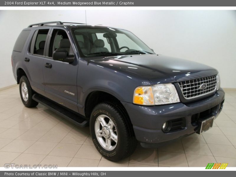 Medium Wedgewood Blue Metallic / Graphite 2004 Ford Explorer XLT 4x4