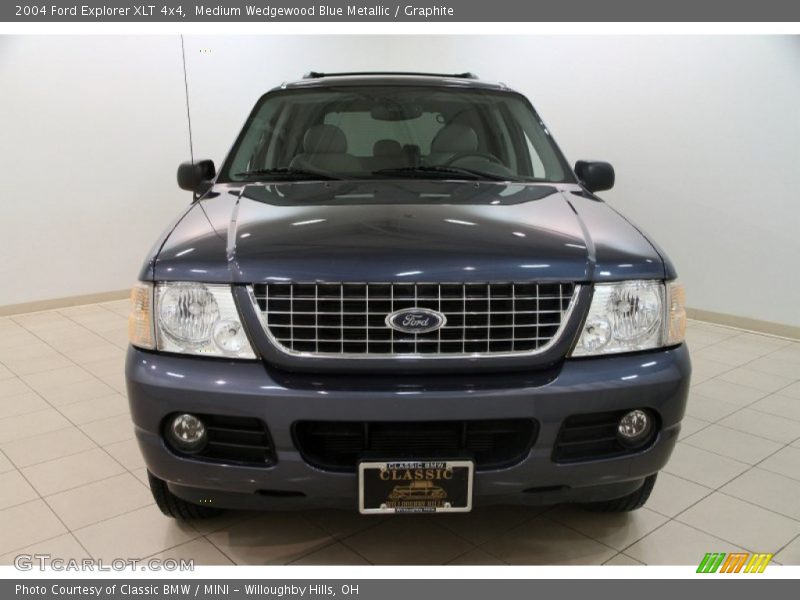 Medium Wedgewood Blue Metallic / Graphite 2004 Ford Explorer XLT 4x4