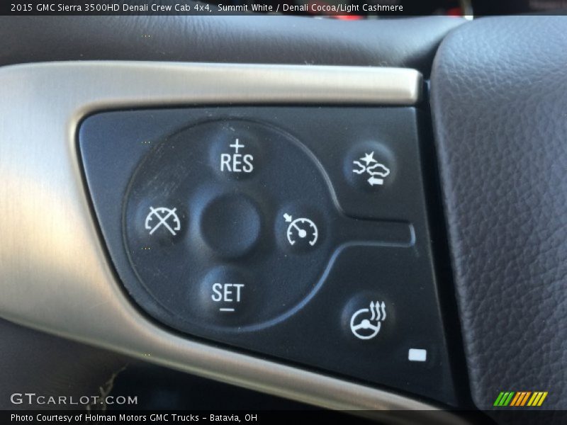 Summit White / Denali Cocoa/Light Cashmere 2015 GMC Sierra 3500HD Denali Crew Cab 4x4