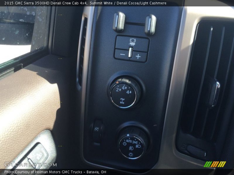 Summit White / Denali Cocoa/Light Cashmere 2015 GMC Sierra 3500HD Denali Crew Cab 4x4