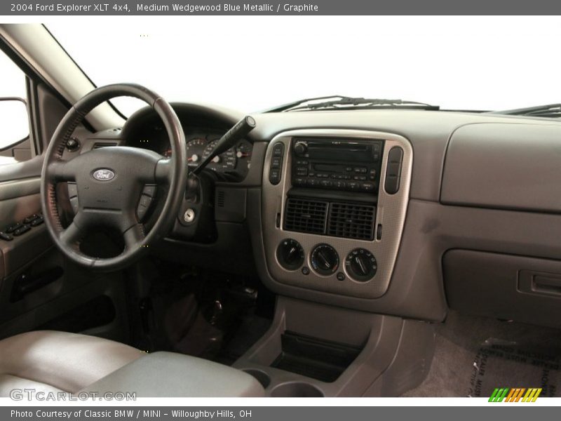 Medium Wedgewood Blue Metallic / Graphite 2004 Ford Explorer XLT 4x4