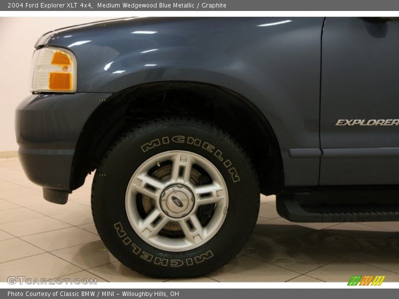 Medium Wedgewood Blue Metallic / Graphite 2004 Ford Explorer XLT 4x4