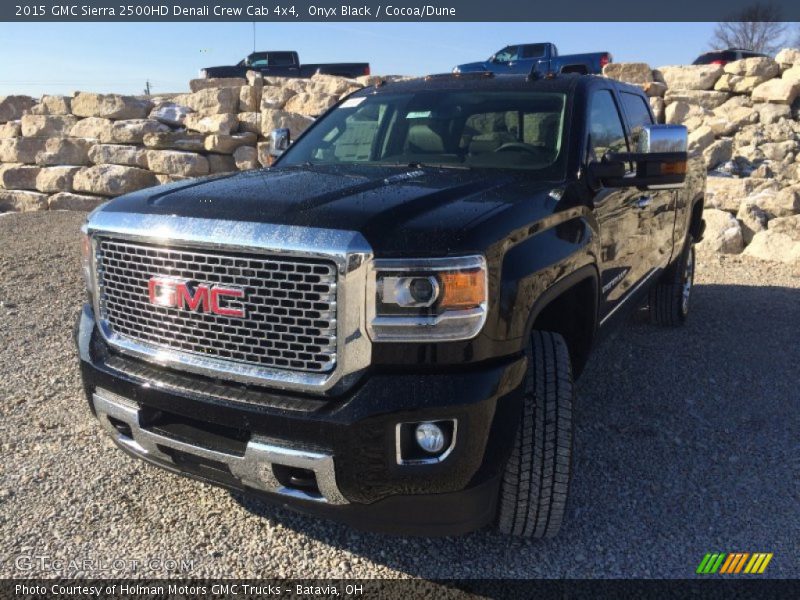 Onyx Black / Cocoa/Dune 2015 GMC Sierra 2500HD Denali Crew Cab 4x4