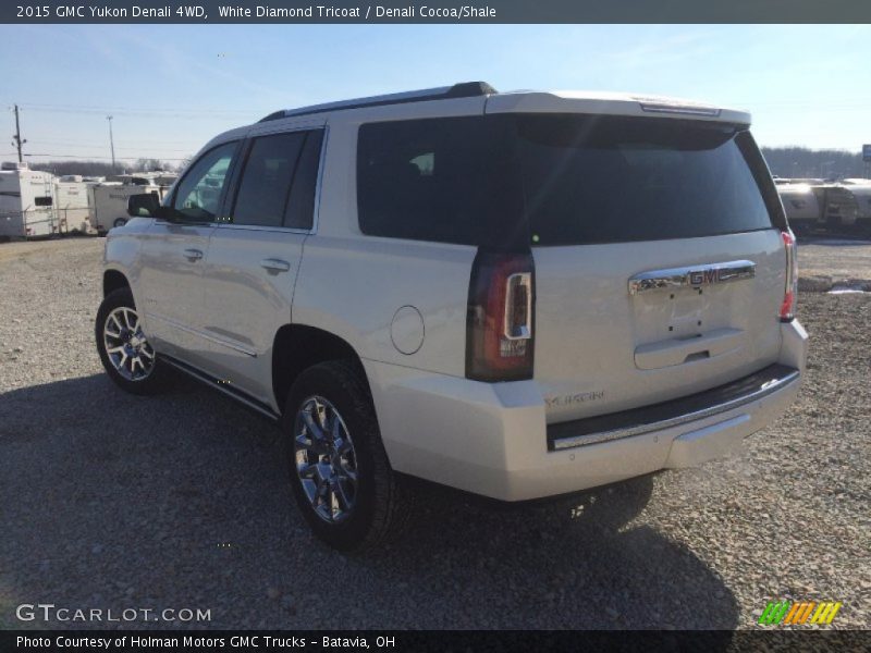 White Diamond Tricoat / Denali Cocoa/Shale 2015 GMC Yukon Denali 4WD