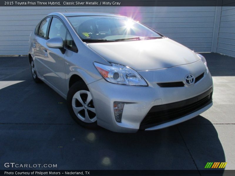 Classic Silver Metallic / Misty Gray 2015 Toyota Prius Three Hybrid