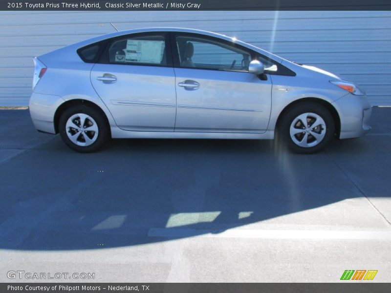 Classic Silver Metallic / Misty Gray 2015 Toyota Prius Three Hybrid