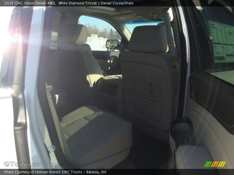 White Diamond Tricoat / Denali Cocoa/Shale 2015 GMC Yukon Denali 4WD