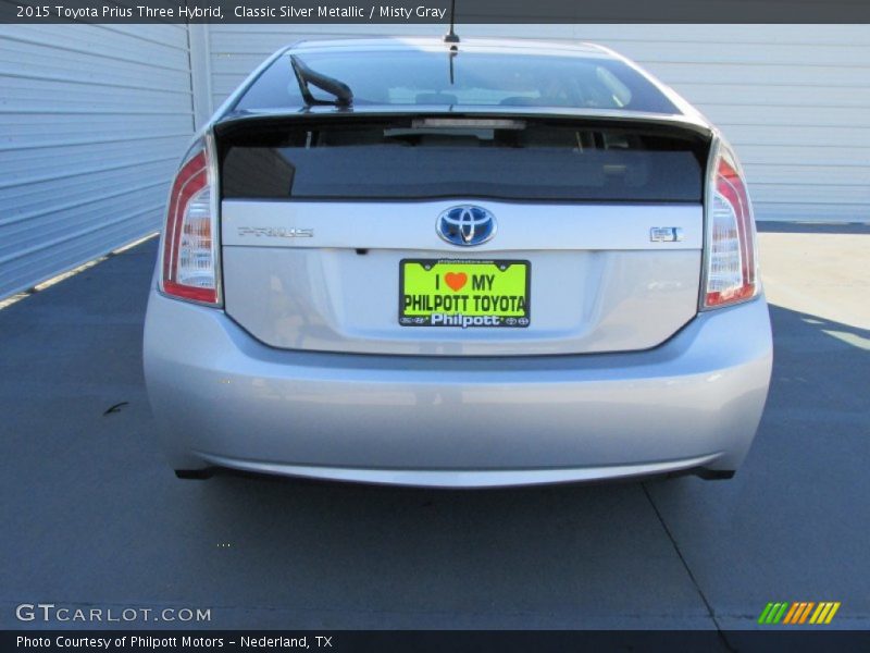 Classic Silver Metallic / Misty Gray 2015 Toyota Prius Three Hybrid
