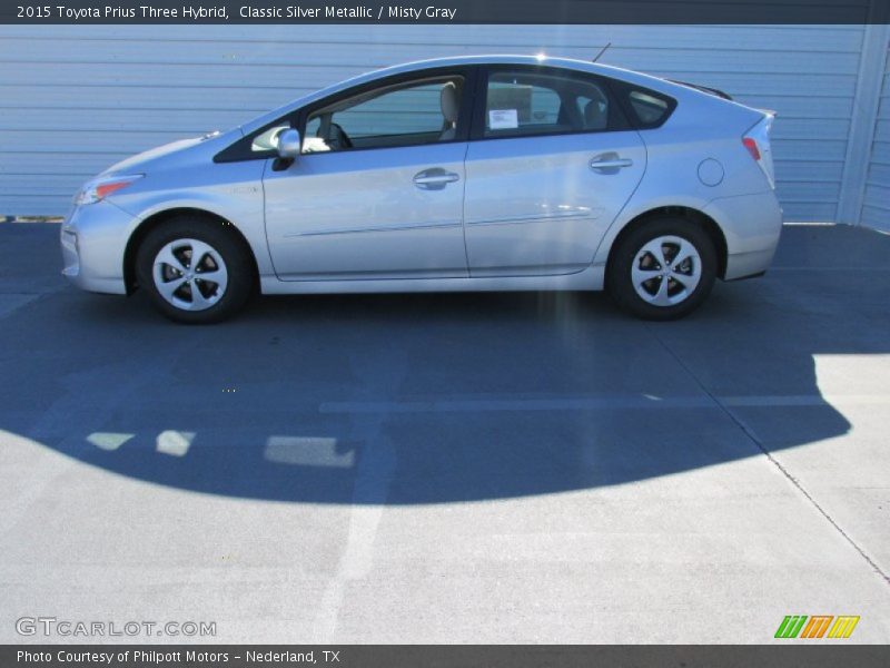 Classic Silver Metallic / Misty Gray 2015 Toyota Prius Three Hybrid