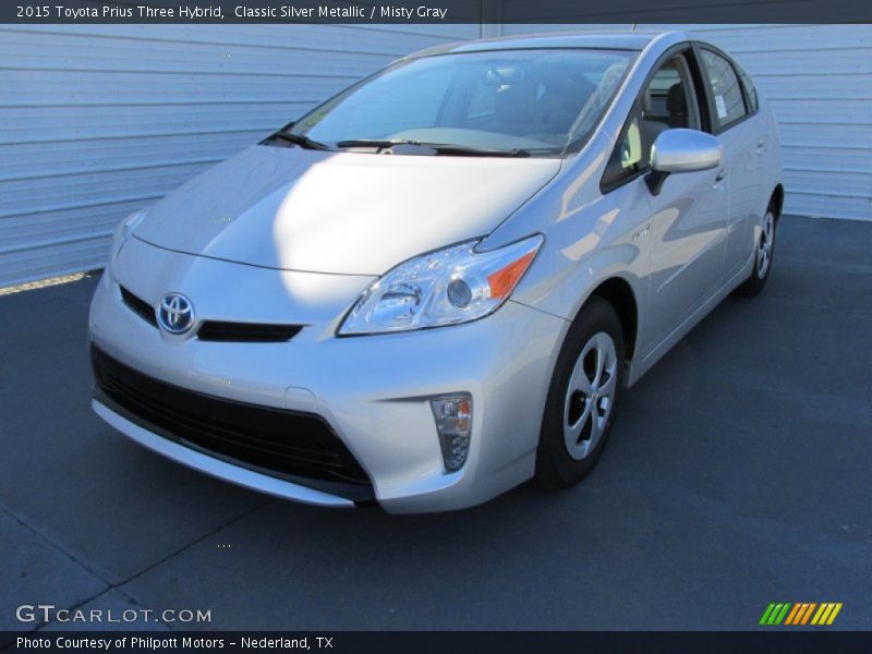 Classic Silver Metallic / Misty Gray 2015 Toyota Prius Three Hybrid