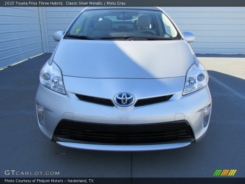 Classic Silver Metallic / Misty Gray 2015 Toyota Prius Three Hybrid