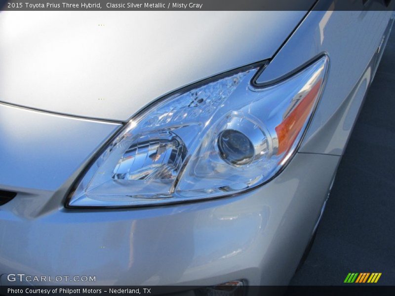 Classic Silver Metallic / Misty Gray 2015 Toyota Prius Three Hybrid