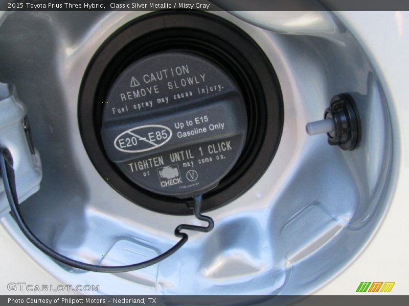 Classic Silver Metallic / Misty Gray 2015 Toyota Prius Three Hybrid