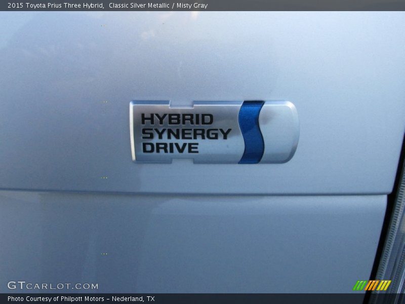 Classic Silver Metallic / Misty Gray 2015 Toyota Prius Three Hybrid
