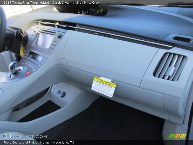 Classic Silver Metallic / Misty Gray 2015 Toyota Prius Three Hybrid