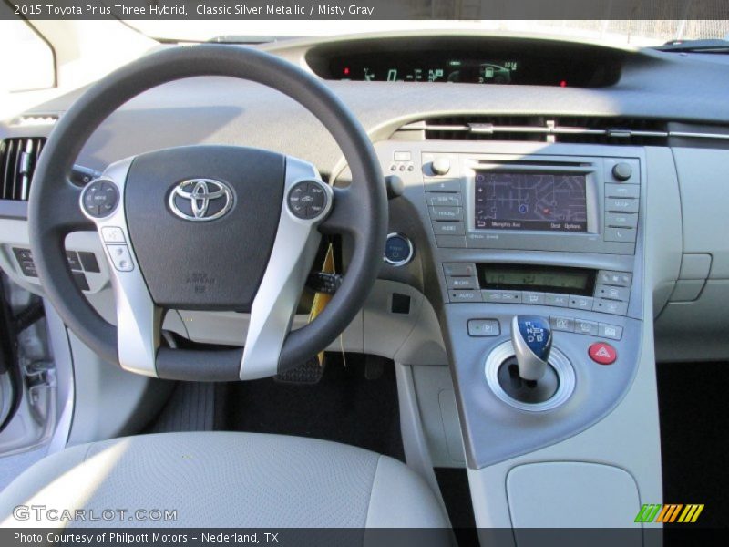 Classic Silver Metallic / Misty Gray 2015 Toyota Prius Three Hybrid