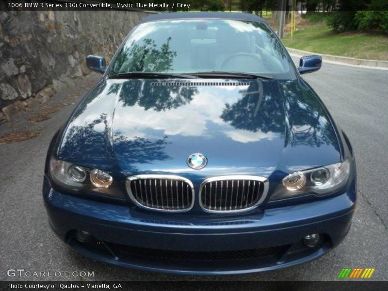 Mystic Blue Metallic / Grey 2006 BMW 3 Series 330i Convertible